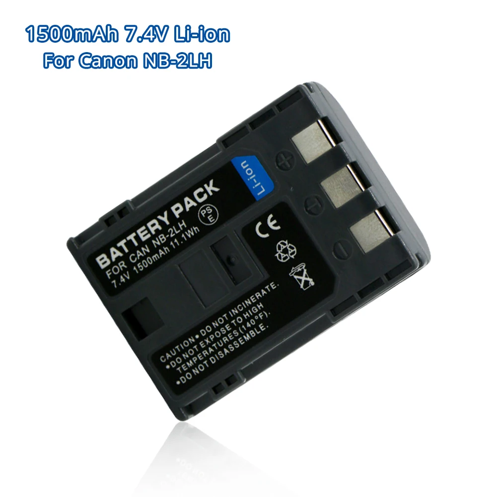 Аккумулятор для цифровой камеры NB-2LH NB2LH 1500 мАч NB-2L NB2L аккумуляторная батарея Canon EOS 350D 400D Rebel XT G7 G9 | Отзывы и видеообзор