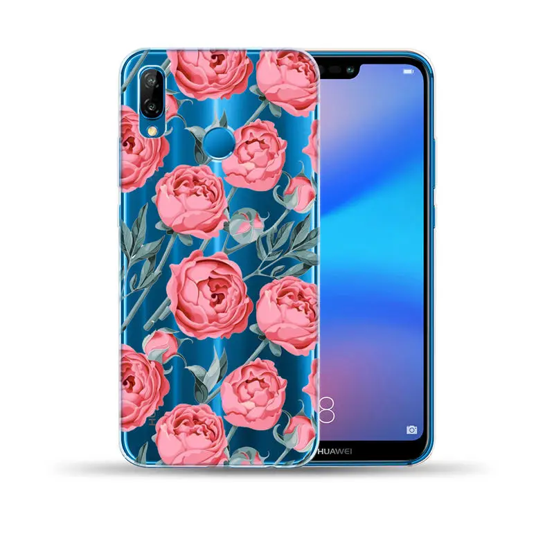 Мягкий чехол из ТПУ с арбузом для Huawei P8 P9 P10 P20 Lite P30 Pro цветочными листьями Capa Mate 10 20