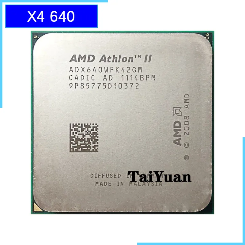 Четырехъядерный процессор AMD Athlon II X4 640 3 ГГц ADX640WFK42GM разъем AM3|Процессоры| |