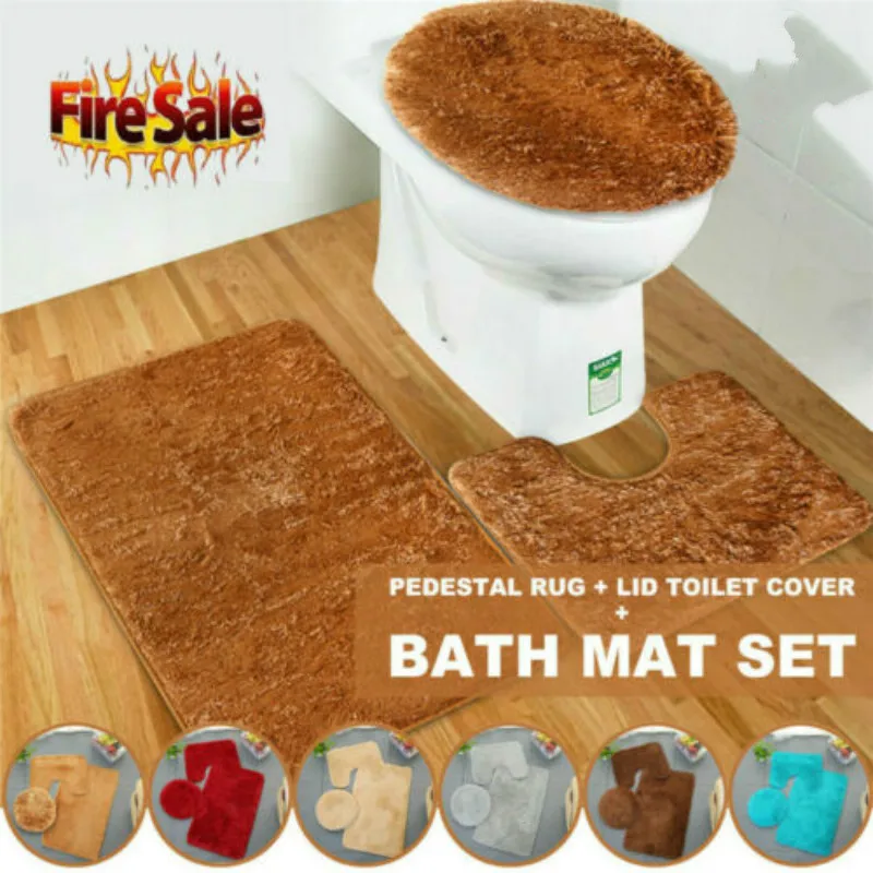 Новинка набор из 2/3 предметов нескользящий мягкий коврик подставка для ванной
