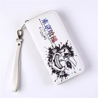 tokyo ghoul kaneki ken anime zipper long wallet purse zipper bag clutch hand bag with key chain