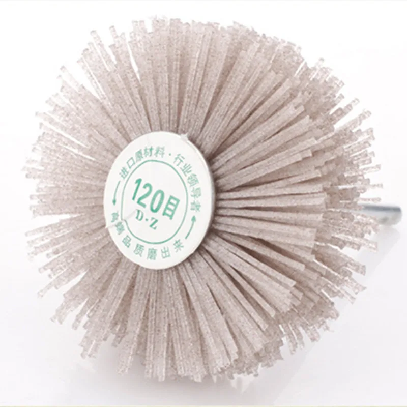 

85mm Drill Abrasive Wire Nylon Radial Polishing Brush for Mahogany Finishing Wood Furniture