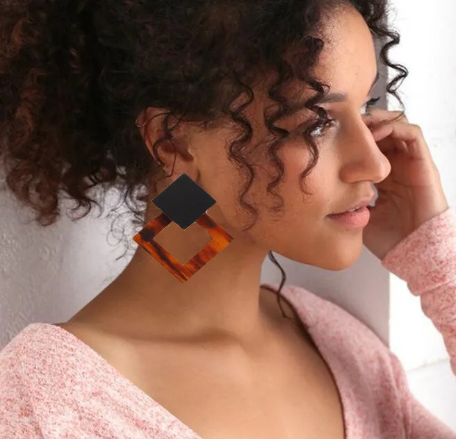 SexeMara/Новинка модная черепаховая расцветка Леопардовый принт акриловая уксусная