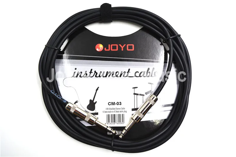 JOYO CM 03 15 футов 4 5 м экранированный 6 3 мм металлический штекер стерео аудио кабель