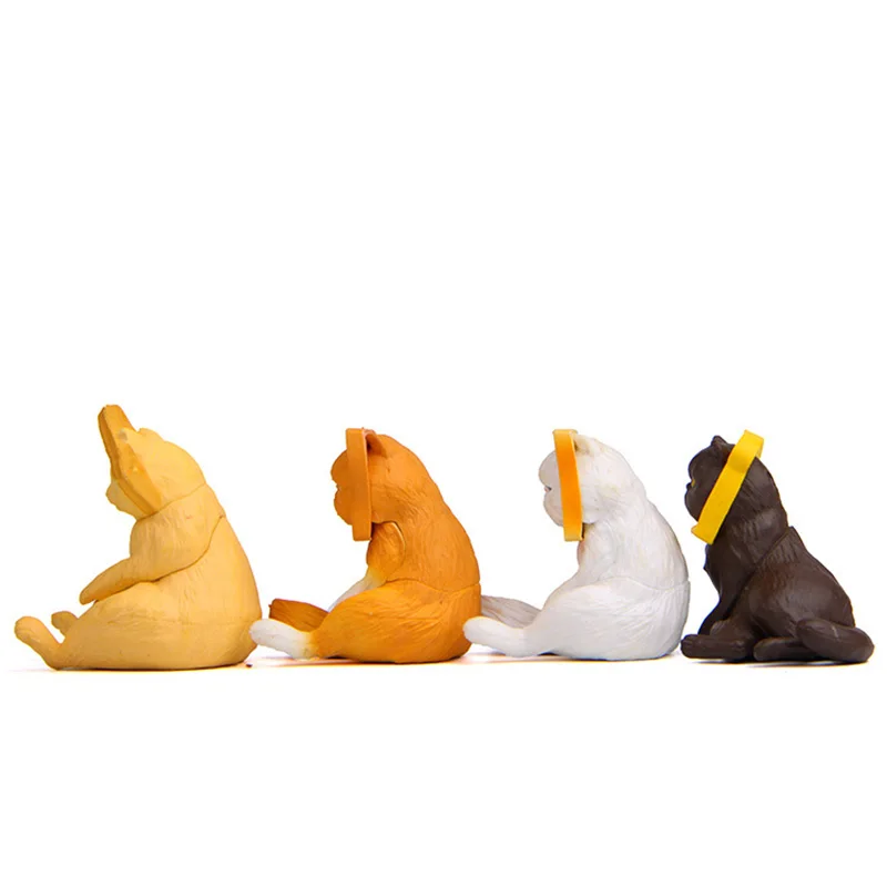 Тосты головка котенок миниатюрная фигурка кота из мультфильма фигурки животных