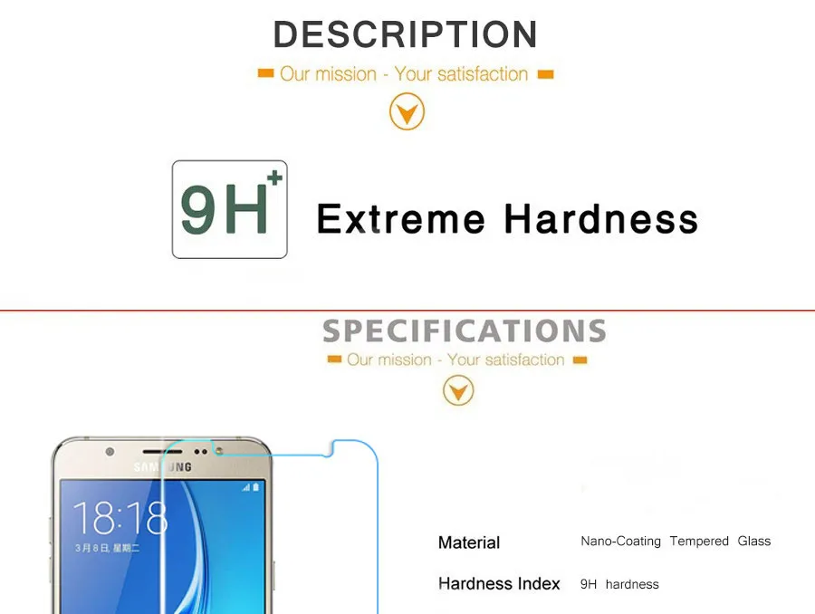 GPNACN 0,28mm 9H закаленное Стекло для Samsung Galaxy J3, J5, J7 года J310 J510 J710 Экран защитная плёнка для НУА Вэй чехол