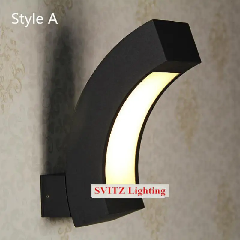 Наружный настенный светодиодный светильник для балкона 1 шт. 12 Вт