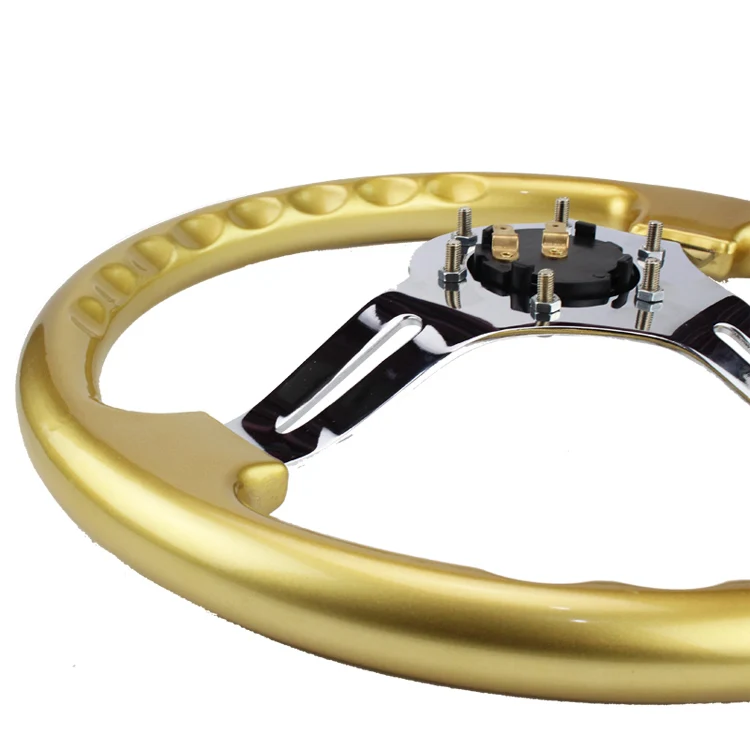 Серебряный Новый 350 мм 14 дюймов Руль ABS руль|abs steering wheel|abs steeringsteering wheels abs |
