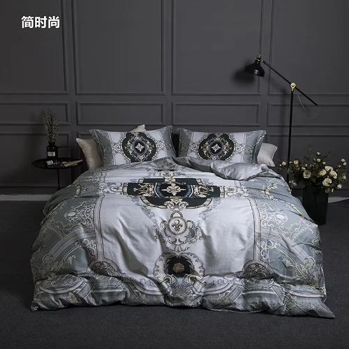 bedding set 5 Египетский хлопок 3D роскошный комплект постельного белья King queen размер постельное белье Богемия пододеяльник простыня комплект постельное белье Наволочка - Цвет: bedding set 5