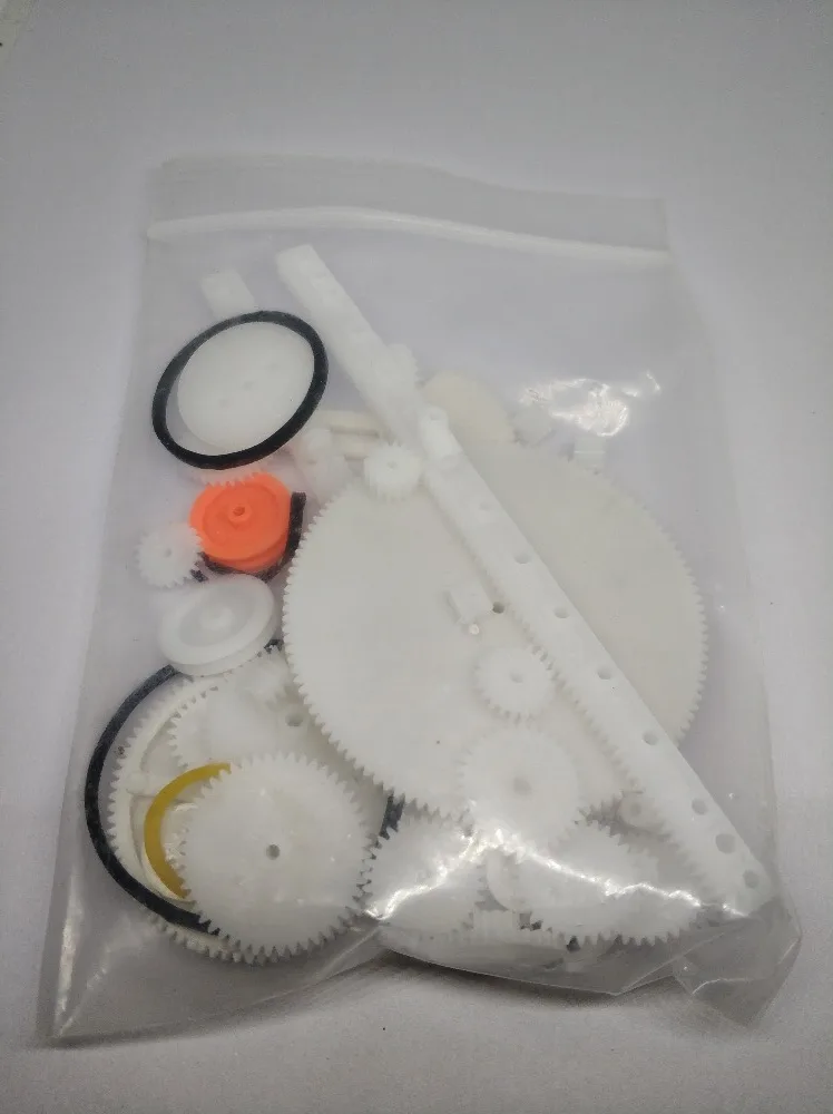 34 вида стеллажа и шестеренки сумка модель игрушек шкив пластиковый редуктор