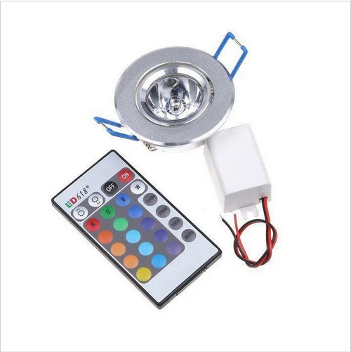 Светодиодный RGB потолочный светильник AC85V-265V 3 Вт 220 В точечный с дистанционным