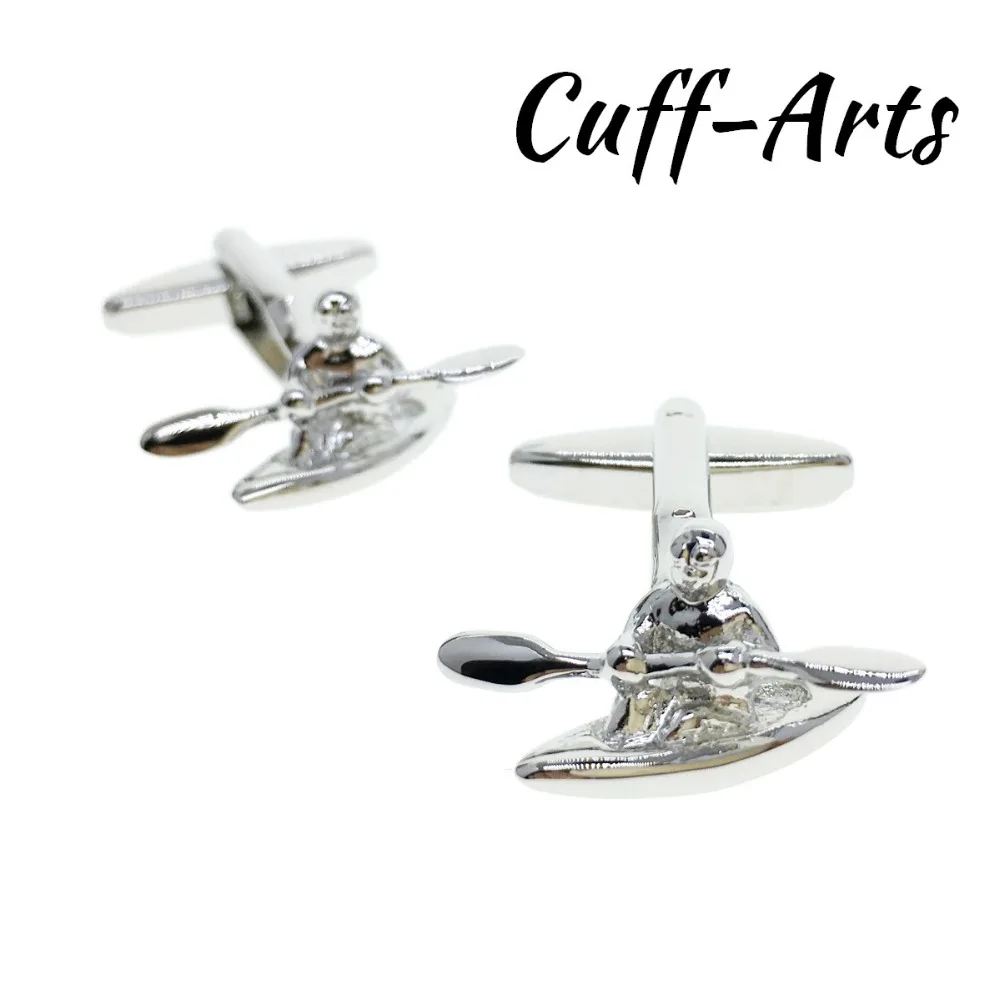 

Cuffarts Canoe Kayak Boat Cufflinks Gentleman 2018 Realistic Artistically Men Shirts Gifts Cufflinks High Quality C10154