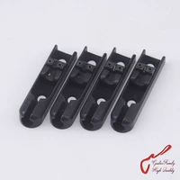 1 set 4 pieces guitarfamily single string bass bridge with lock down for 4 strings electric bass black made in korea