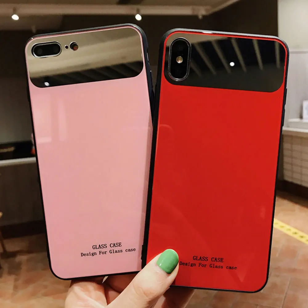 Чехол для iPhone 8 7 Plus X XS XR Xs Max с зеркалом макияжа | Мобильные телефоны и аксессуары