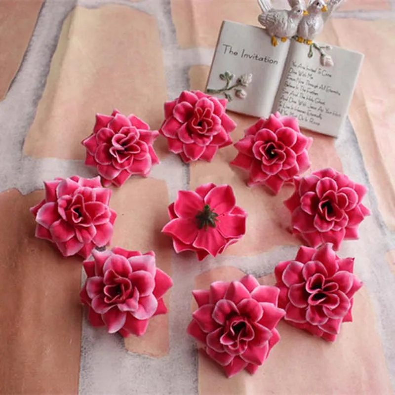 

60PCS,4.5CM Head,Artificial Silk Small Fake Roses Heads,Wedding Decorations,DIY Bouquet Arrangements Accessories,Brooch,Garland