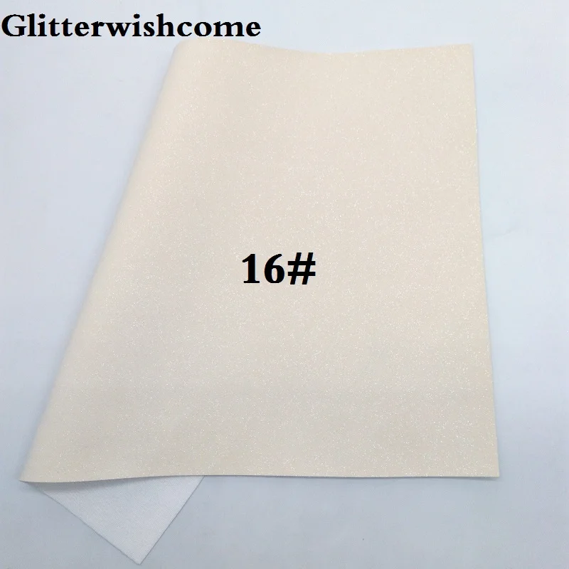 Glitterwishcome 21X29 см A4 размер винил для бантов замша блеск кожа Fabirc искусственная кожа листы для бантов, GM209A - Цвет: 16
