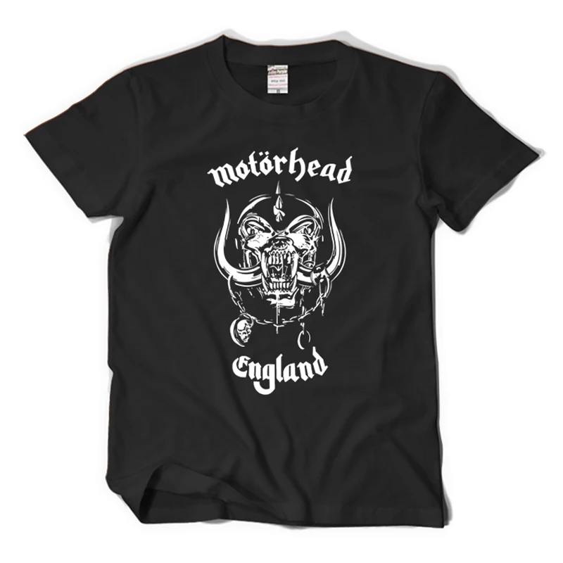 Горячие Продажа Мода 2017 лето Рок группа музыкальные Футболки motorhead череп дизайн