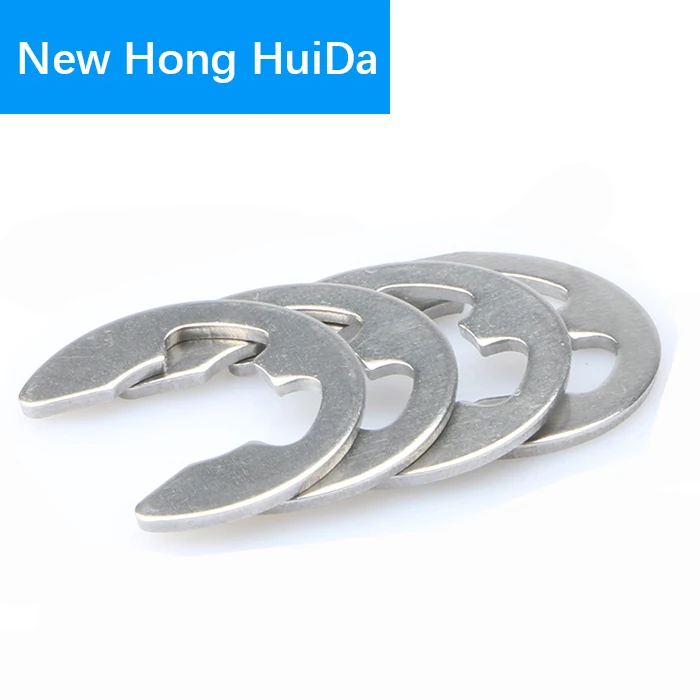 E-Type стопорное кольцо кольца шайбы E-Clip открытие раздельная шайба M1.5 M2 M2.5 M3 M4 M5 M6 M7 M8