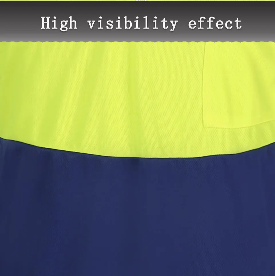 Светоотражающие/безопасные/дорожные флуоресцентные желтые hi-vis спецодежда/футболка