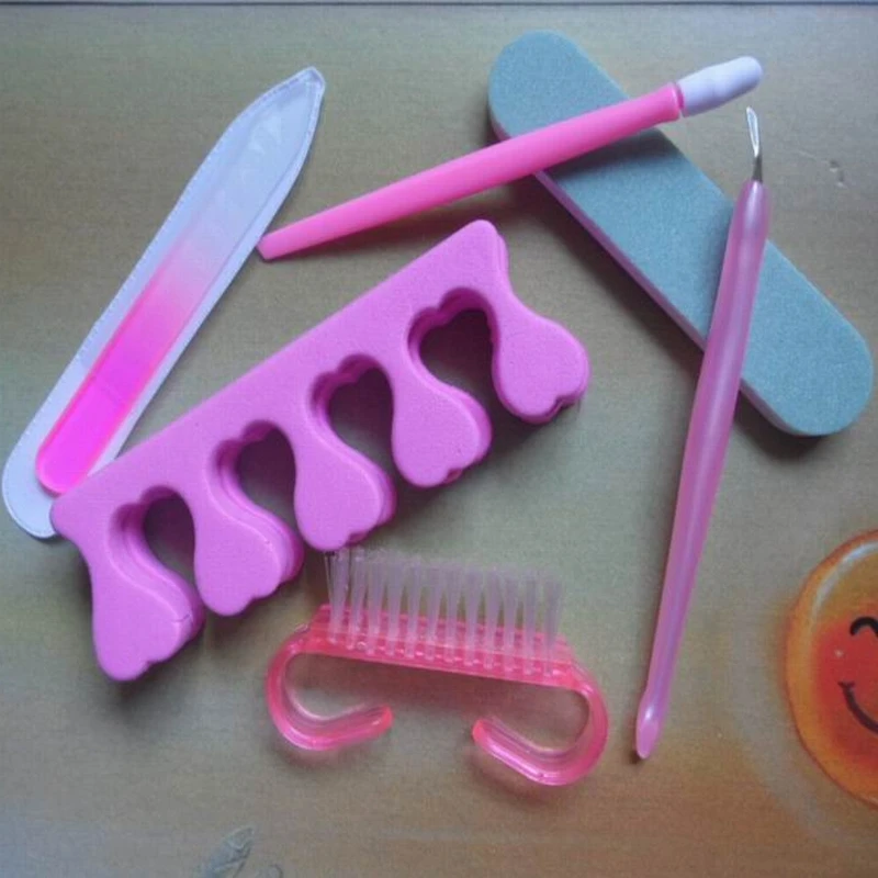 6 шт. маникюрный педикюрный набор кусачки для ногтей ножницы инструмент ухода за