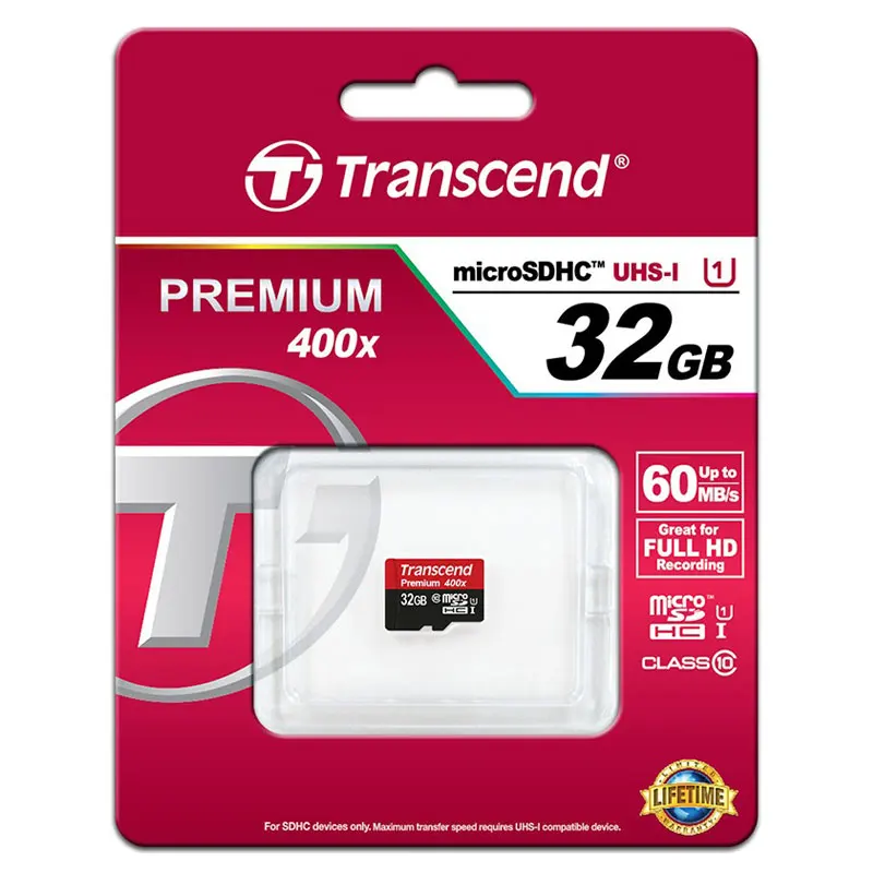 Transcend карты памяти Micro SD Card 64 ГБ 32 ГБ 16 ГБ картао де memoria высокое Скорость 60 МБ/с. UHS-I 400X MicroSD SDXC SDHC карты