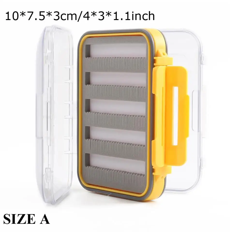Maximumcatch Fly Box водонепроницаемый щелевой пены высокой плотности 4 размера Fly рыболовные снасти Коробка - Цвет: SIZE A