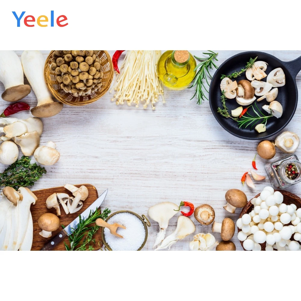 Yeele деревянная доска гриб разделочная еда кухня фон для фотосъемки
