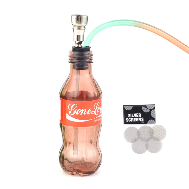 GERUI бар стиль мини маленький Кальян Shisha смешной дизайн стеклянная бутылка