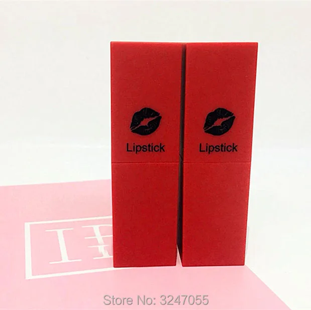 

50pcs/lot Square Empty Cosmetic Lipstick Tube, 12.1mm Plastic Frosted Red Lip Balm Refillable Container,Elegant Lip Rouge Bottle