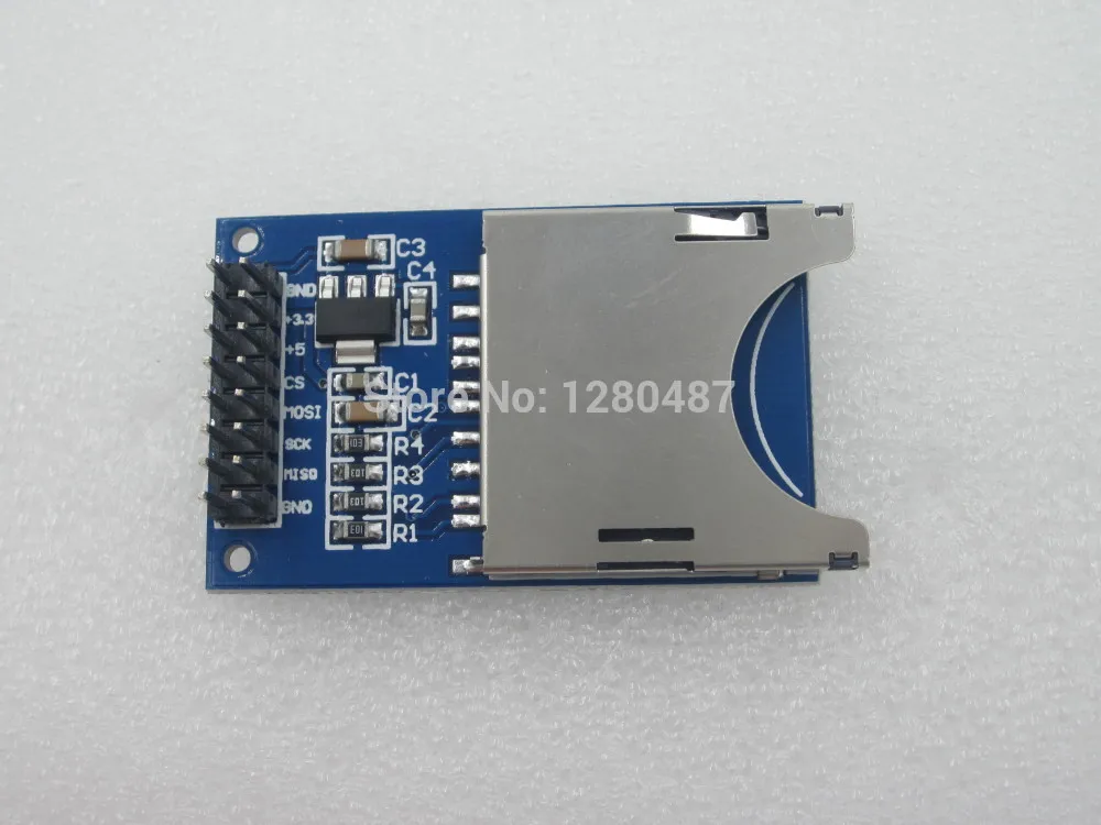 10 шт./лот модуль для чтения и письма слот SD-карты разъем считывания ARM MCU |
