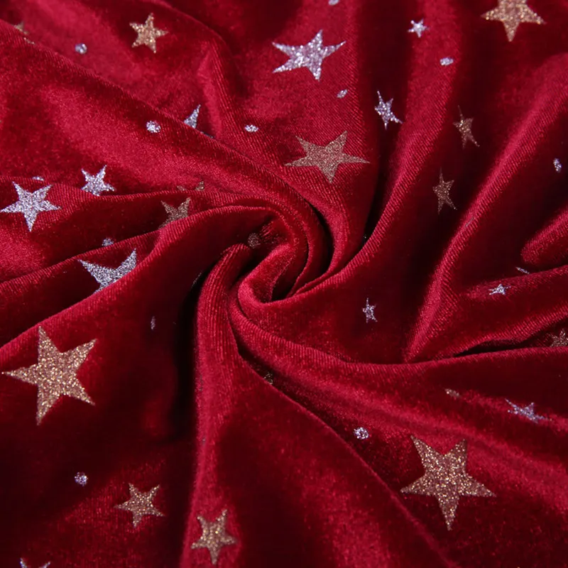 2018 New Year Girls Dresses Velvet Star Kids For Girl Princess Christmas Infant Party Costume Winter Children Clothing | Детская одежда