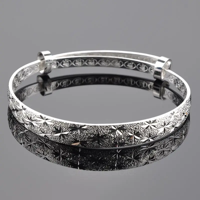 Для женщин элегантные регулируемые звездное небо браслет посеребренный