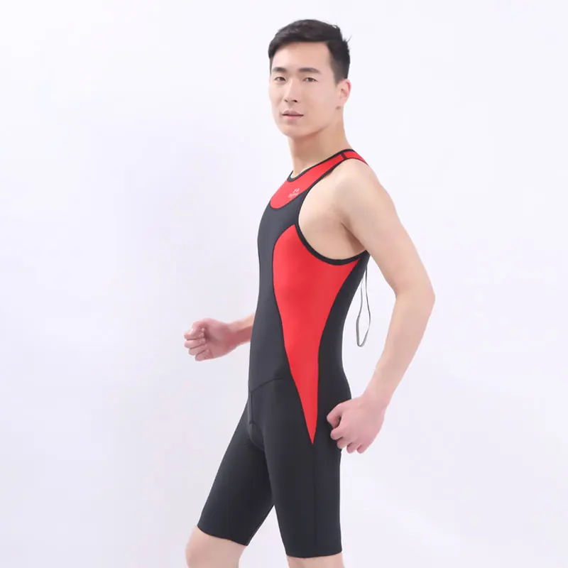 Профессиональный женский купальник до колена спортивный костюм для