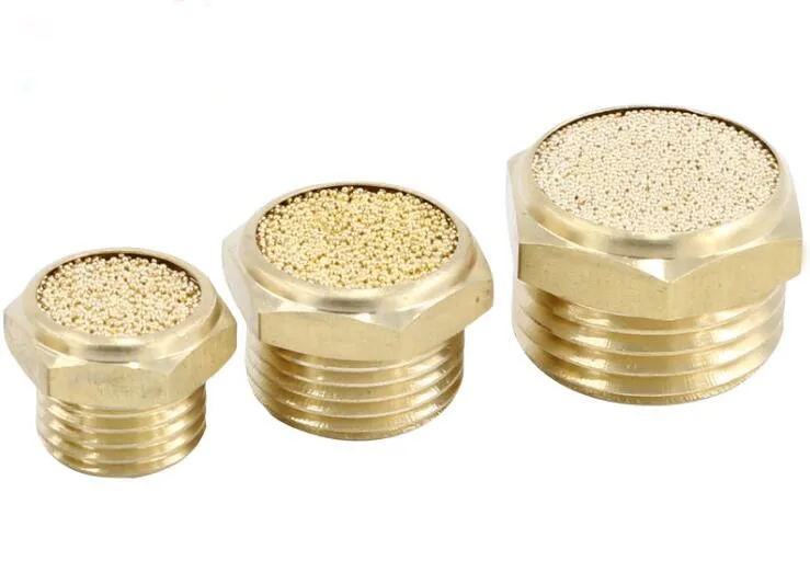 

Медный глушитель M5/01/02/03/04/06, пневматический Соленоидный клапан, глушитель с плоской головкой, 1 шт.