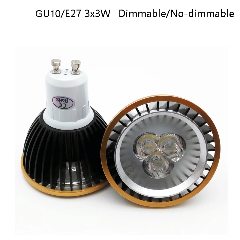 Shustar GU10/E27 9 Вт 12 15 PAR20 светодиодные лампы затемнения/без затемнения AC110V 220 В 30/60 угол