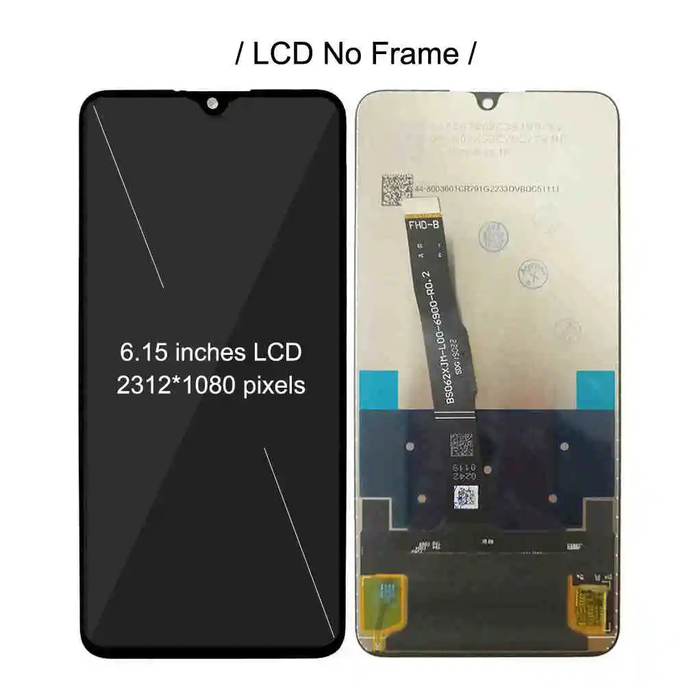 ЖК-дисплей с рамкой для huawei P30 lite Экран дисплея с сенсорным экраном дигитайзер в сборе Nova/4e полный ЖК-дисплей MAR-LX1M MAR-L01A MAR-LX1A MAR-L22A