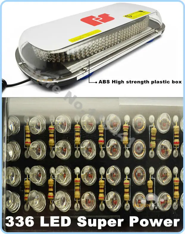 Многоцветный 336 светодиодный аварийный маячок для крыши автомобиля стробоскоп