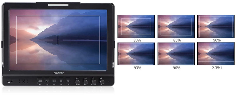 Feelworld FW1018SPV1 10,1 дюймов 3g SDI 4K HDMI камера DSLR полевой монитор Full HD 1920x1200 ЖК ips экран с пиковой гистограммой