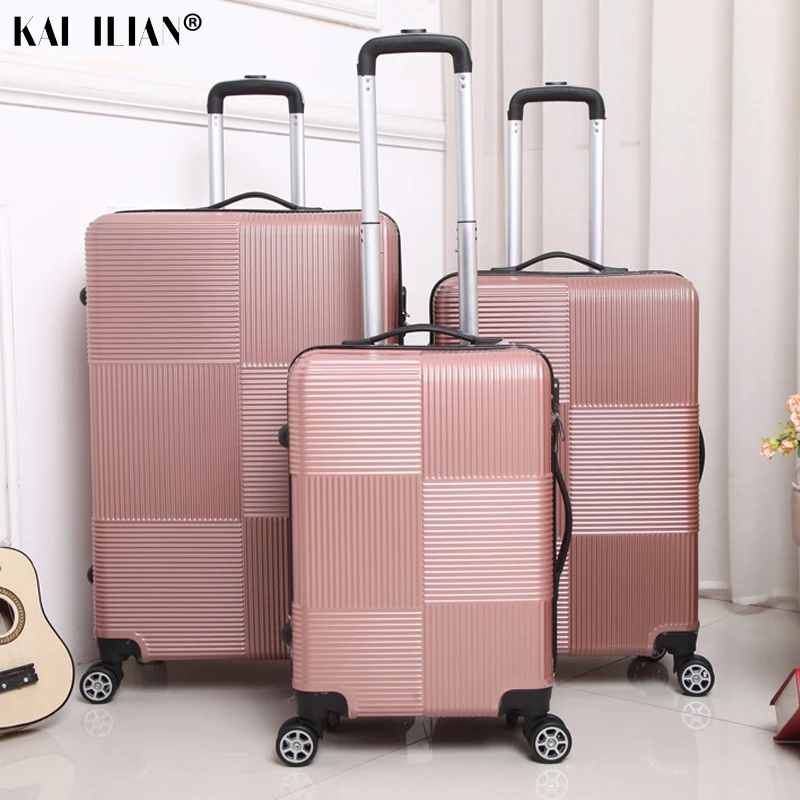 

travel Rolling luggage Sipnner wheel ABS+PC Women suitcase on wheels men fashion cabin carry-on trolley box luggage 20/28 inch