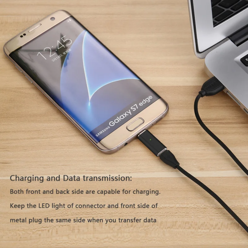 

CANDYEIC Micro USB Magnetic Adapter For HUAWEI Moto Cable, Magnetic Charging For SAMSUNG HTC Sony XIAOMI Smartphone Accessory