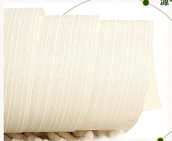 Glitter Wallpaper Stripe Solid Flocking Wallcovering Plain Wall Paper Rolo for Kids Bedroom Home Decor Adesivo de parede White w |