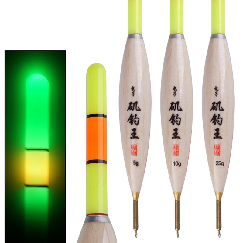 

Shine Bright Luminous Fishing Floats Balsa Bobber Electric Buoy High Quality Flotador Carp Crucian Fishing Tackle Accessories