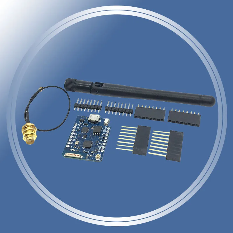 Внешний антенный разъем для WEMOS D1 Mini Pro 16M Bytes NodeMCU ESP8266 ESP 8266EX CP2104 WIFI макетная плата