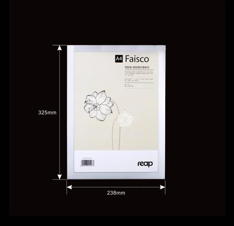 5-pack Reap 3127 Faisco A4 210*297 мм ПВХ магнитный офисный значок Крытый настенный держатель для вывески дисплей информационный плакат знак двери