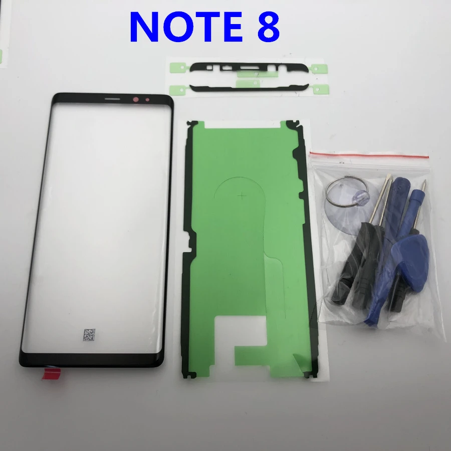 Оригинальная замена внешнего стекла для samsung Galaxy NOTE 8 N950 N950F ЖК-дисплей с сенсорным экраном Переднее стекло Внешний объектив