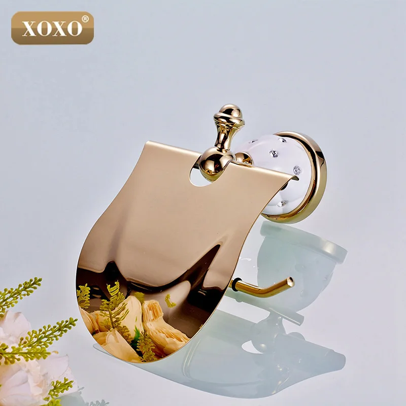 XOXOGold держатель для туалетной бумаги с бриллиантом рулона салфеток твердая