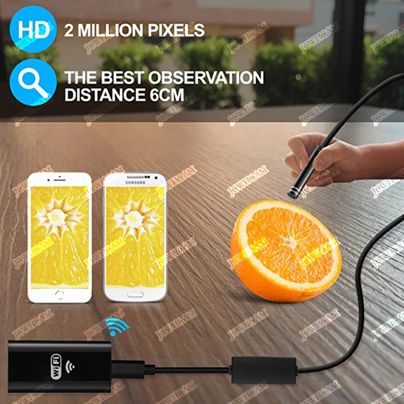 8 мм объектив HD 720P Pixel Android ios эндоскоп камера Змеиный кабель водонепроницаемый