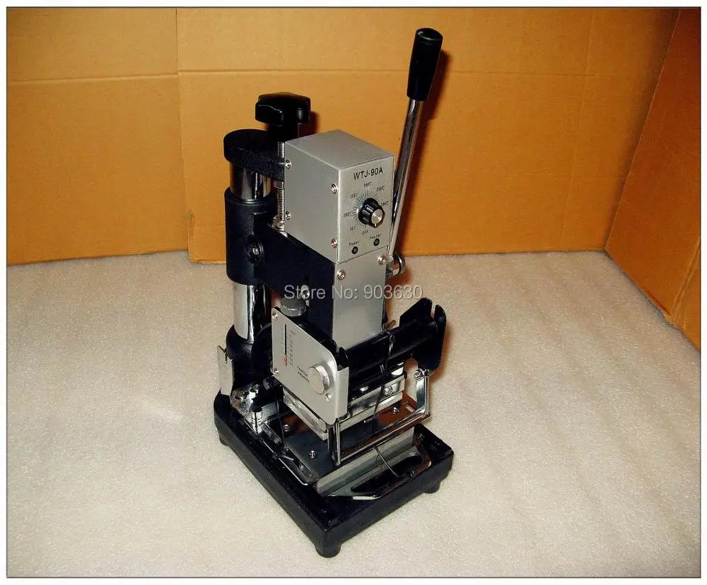 100% NEW Hot Foil Stamping Machine Marking Press for Paper Wood PVC Card Leather Printer Embossing Manual Bronzing | Инструменты