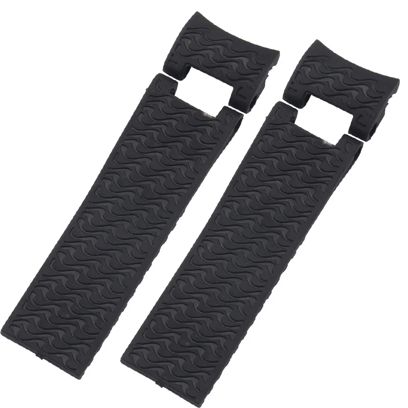 

25*12mm 22MM Wholesale DIVER and MARINE Waterproof Silicone Rubber Replacement Wrist Watch Band Strap Belt For Ulysse Nardin