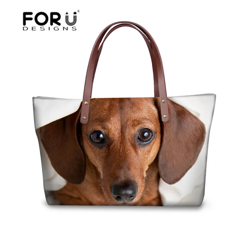 W3071AL FORUDESIGNS/сумка через плечо с принтом йоркширского терьера женская сумка с короткими ручками Повседневная сумка большой вместимости сумки Bolsa Feminina - Цвет: W3071AL